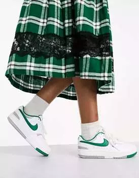 Кроссовки Nike Gamma Force белого и малахитового цвета