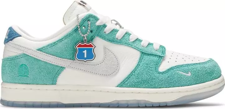 Кроссовки Nike Kasina x Dunk Low 'Road Sign', бирюзовый