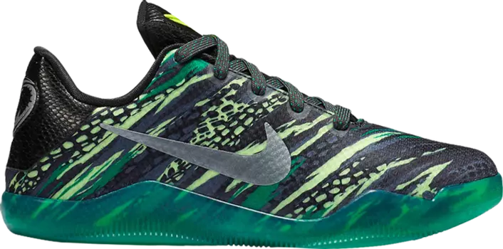 Кроссовки Nike Kobe 11 GS 'Green Snake', черный