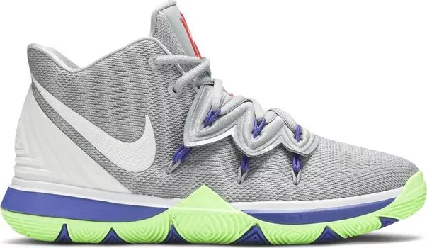 Кроссовки Nike Kyrie 5 GS 'Wolf Grey Lime', серый