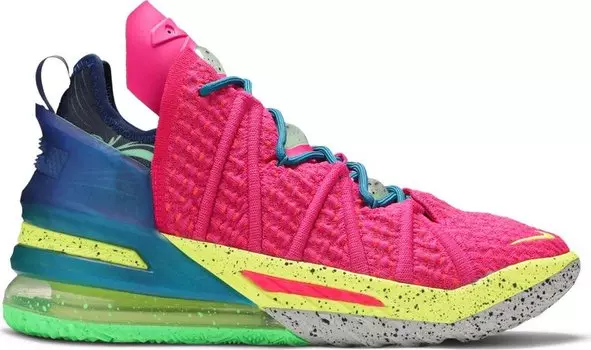 Кроссовки Nike LeBron 18 'Los Angeles By Night', розовый