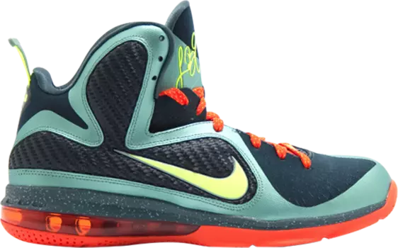 Кроссовки Nike LeBron 9 'Cannon', зеленый