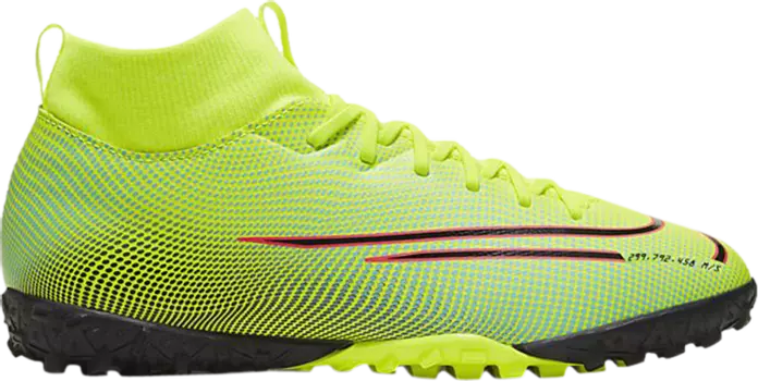 Кроссовки Nike Mercurial Superfly 7 Academy MDS TF PS 'Lemon Venom Aurora', желтый
