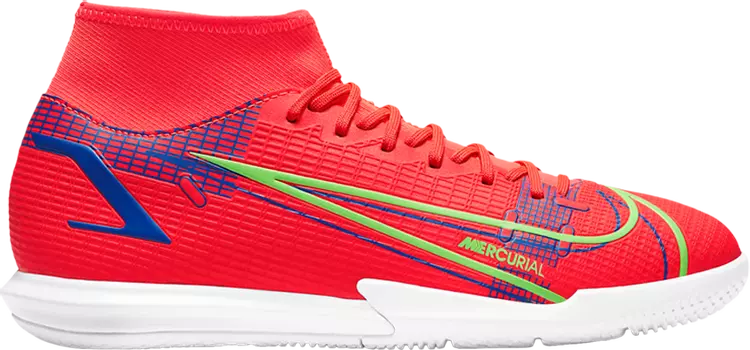 Кроссовки Nike Mercurial Superfly 8 Academy IC 'Bright Crimson Indigo Burst', оранжевый