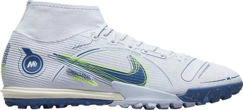 Кроссовки Nike Mercurial Superfly 8 Academy TF 'Grey Light Marine', серый