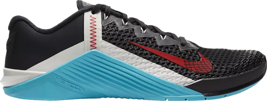 Кроссовки Nike Metcon 6 'Black Light Blue Fury', черный