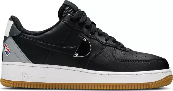 Кроссовки Nike NBA x Air Force 1 '07 LV8 'Black Wolf Grey', черный