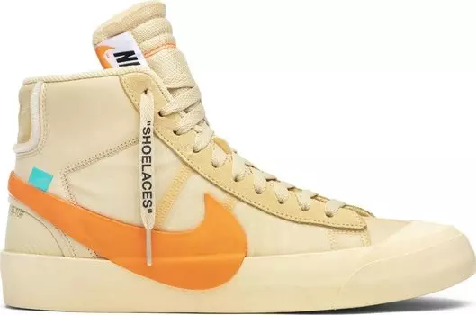 Кроссовки Nike Off-White x Blazer Mid 'All Hallows Eve', оранжевый