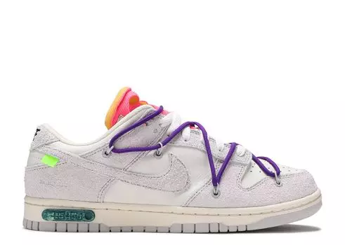 Кроссовки Nike Off-White X Dunk Low 'Lot 15 Of 50', белый