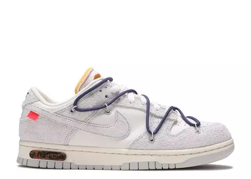 Кроссовки Nike Off-White X Dunk Low 'Lot 18 Of 50', белый