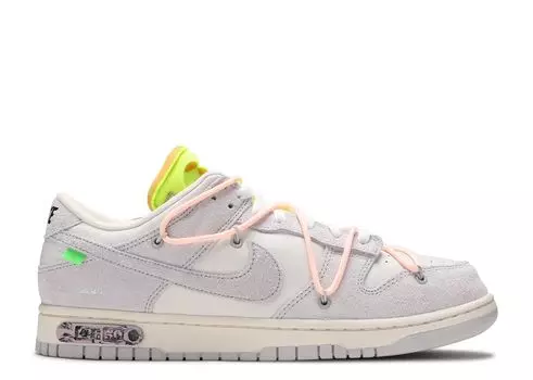 Кроссовки Nike Off-White X Dunk Low 'Lot 12 Of 50', белый
