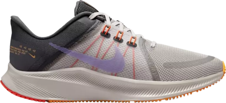 Кроссовки Nike Quest 4 'Cobblestone Psychic Purple', серый