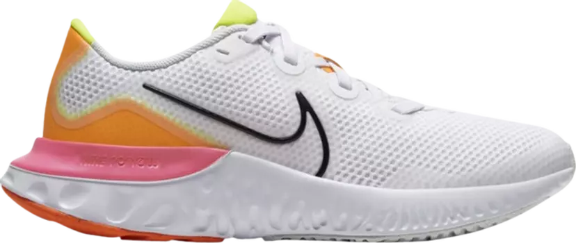 Кроссовки Nike Renew Run GS 'White Pink Blast', белый