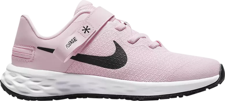 Кроссовки Nike Revolution 6 FlyEase PS 'Pink Foam', черный