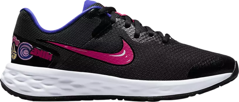 Кроссовки Nike Revolution 6 SE GS 'Street Art', черный
