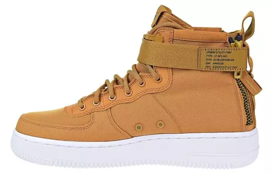 Кроссовки Nike SF Air Force 1 Mid Desert Ochre GS, желтый
