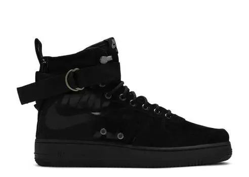 Кроссовки Nike SF AIR FORCE 1 MID 'BIG LOGO', черный