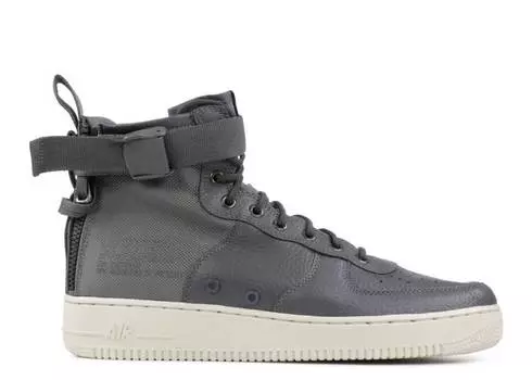 Кроссовки Nike SF AIR FORCE 1 MID 'DARK GREY', серый