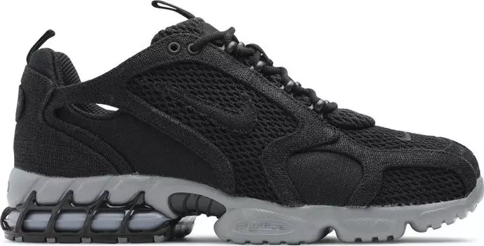 Кроссовки Nike Stussy x Air Zoom Spiridon Caged 2 'Black Cool Grey', серый