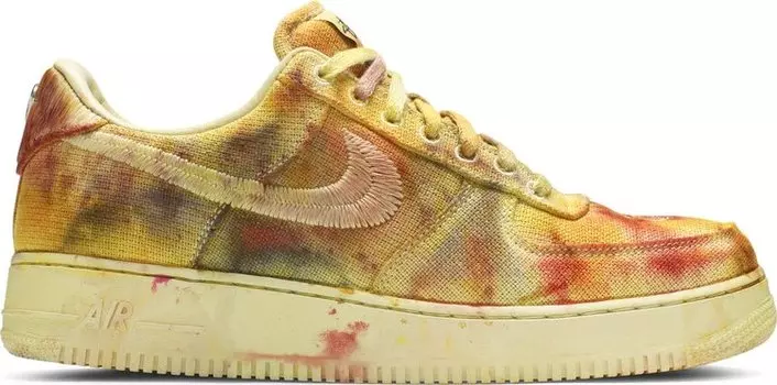 Кроссовки Nike Stussy x Lookout & Wonderland x Air Force 1 Low 'Hand Dyed - Los Angeles', желтый