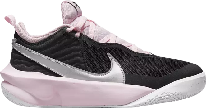Кроссовки Nike Team Hustle D10 GS 'Black Pink Foam', черный