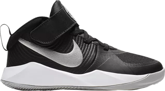 Кроссовки Nike Team Hustle D9 PS 'Black Metallic Silver', черный