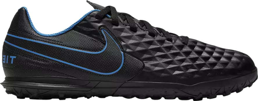 Кроссовки Nike Tiempo Legend 8 Club TF PS 'Black Light Photo Blue', черный
