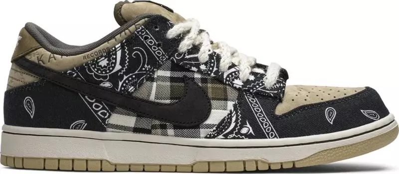 Кроссовки Nike Travis Scott x Dunk Low Premium QS SB 'Cactus Jack', черный