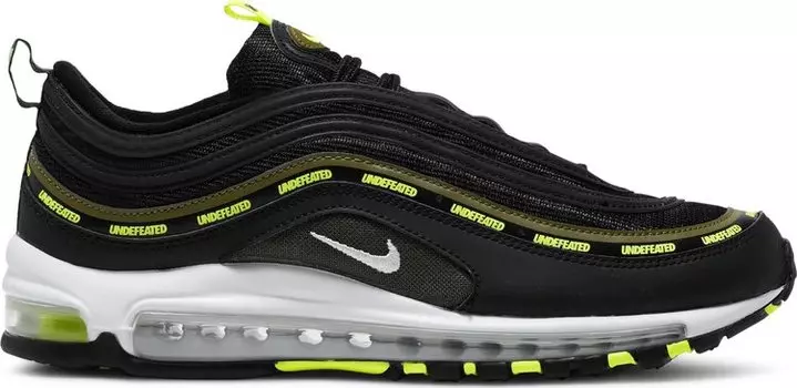 Кроссовки Nike Undefeated x Air Max 97 'Black Volt', черный
