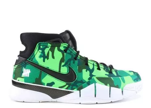 Кроссовки Nike UNDEFEATED X ZOOM KOBE 1 PROTRO 'GREEN CAMO', разноцветный