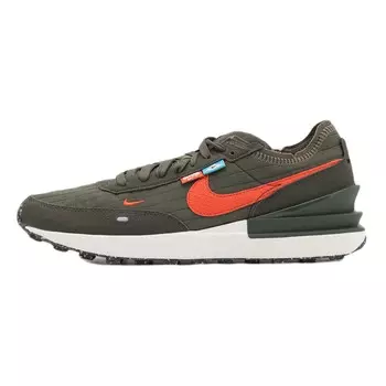 Кроссовки Nike Waffle One, темно-зеленый/оранжевый