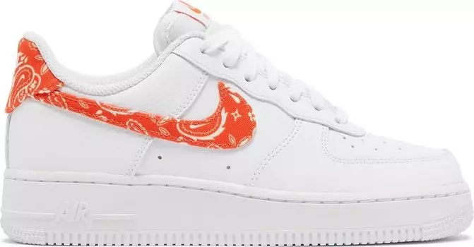 Кроссовки Nike Wmns Air Force 1 '07 'Rush Orange Paisley', белый