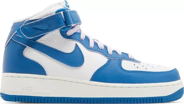Кроссовки Nike Wmns Air Force 1 '07 Mid 'Military Blue Doll', белый