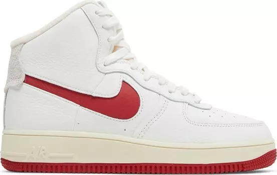 Кроссовки Nike Wmns Air Force 1 High Sculpt 'White Gym Red', белый