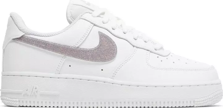 Кроссовки Nike Wmns Air Force 1 Low 'Glitter Swoosh - Canyon Purple', белый
