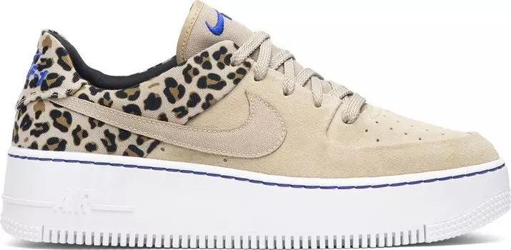Кроссовки Nike Wmns Air Force 1 Sage Low Premium 'Leopard', загар