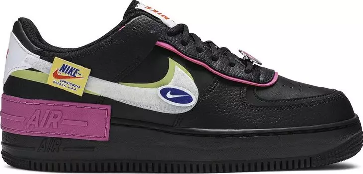 Кроссовки Nike Wmns Air Force 1 Shadow 'Cosmic Fuchsia', черный