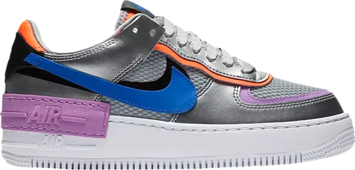 Кроссовки Nike Wmns Air Force 1 Shadow 'Metallic Silver', серебряный
