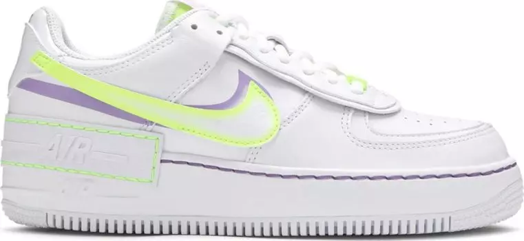 Кроссовки Nike Wmns Air Force 1 Shadow 'White Electric Green', белый