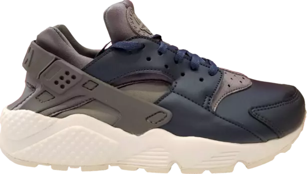 Кроссовки Nike Wmns Air Huarache Run Premium 'Grey Navy', серый