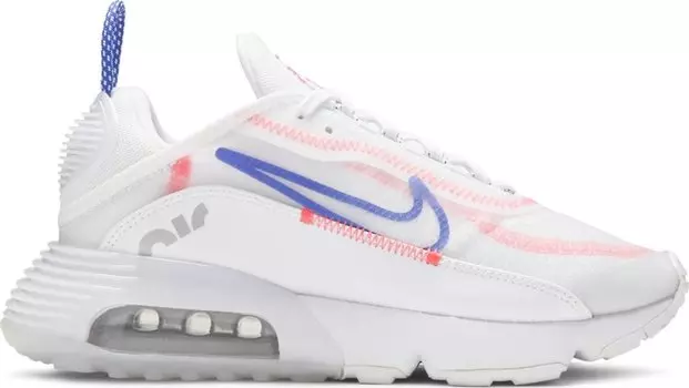Кроссовки Nike Wmns Air Max 2090 'White Flash Crimson', белый