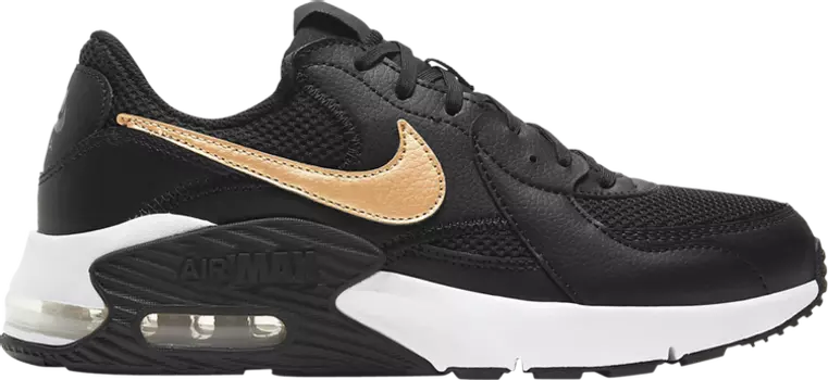 Кроссовки Nike Wmns Air Max Excee 'Black Metallic Gold', черный