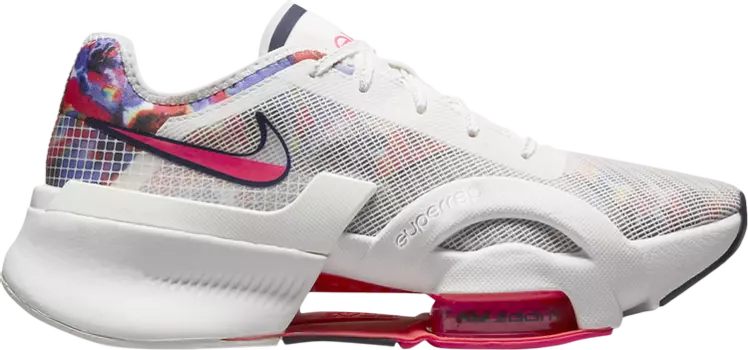 Кроссовки Nike Wmns Air Zoom SuperRep 3 Premium 'Paint Smudge', белый