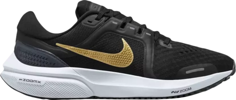 Кроссовки Nike Wmns Air Zoom Vomero 16 'Black Metallic Gold', черный