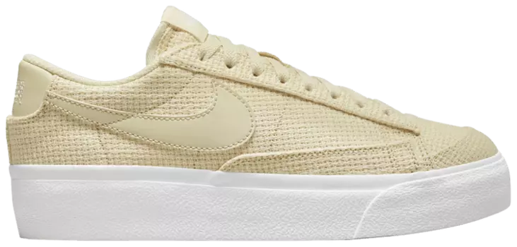 Кроссовки Nike Wmns Blazer Low Platform Essential 'Fossil Woven', кремовый