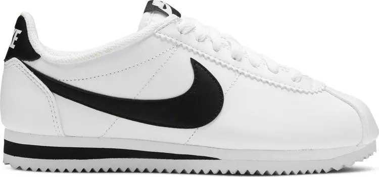Кроссовки Nike Classic Cortez Leather 'White Black', белый