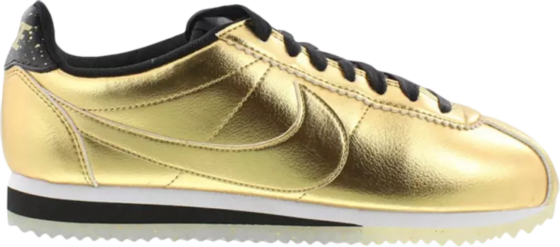 Кроссовки Nike Wmns Classic Cortez Leather SE 'Metallic Gold', золотой