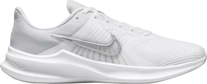 Кроссовки Nike Wmns Downshifter 11 'White Metallic Silver', белый