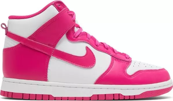 Кроссовки Nike Wmns Dunk High 'Pink Prime', белый