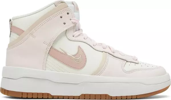 Кроссовки Nike Wmns Dunk High Up Rebel 'Pink Oxford', белый